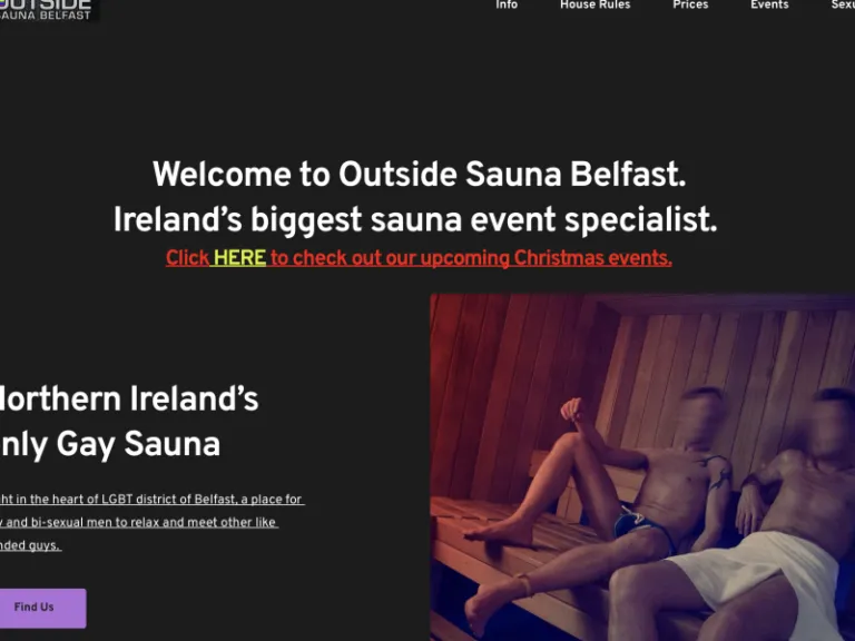 Outside Sauna, Belfast, Gay Sauna,