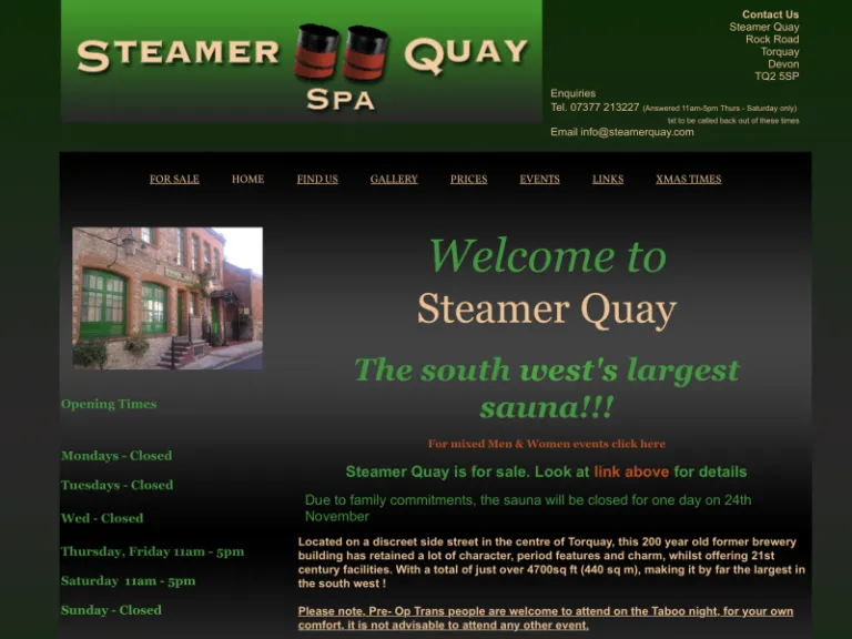 Steamer Quay, Gay Sauna, Torquay
